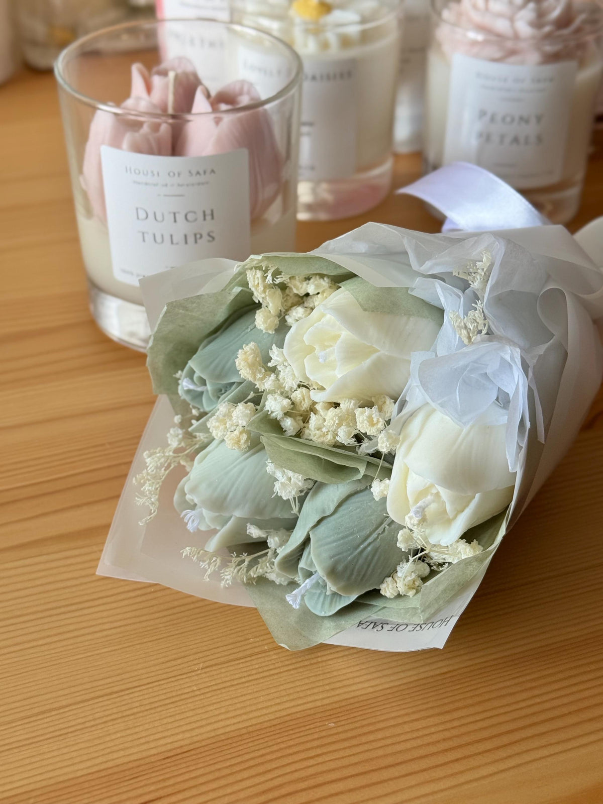 Scented Candle Bouquet Tulips