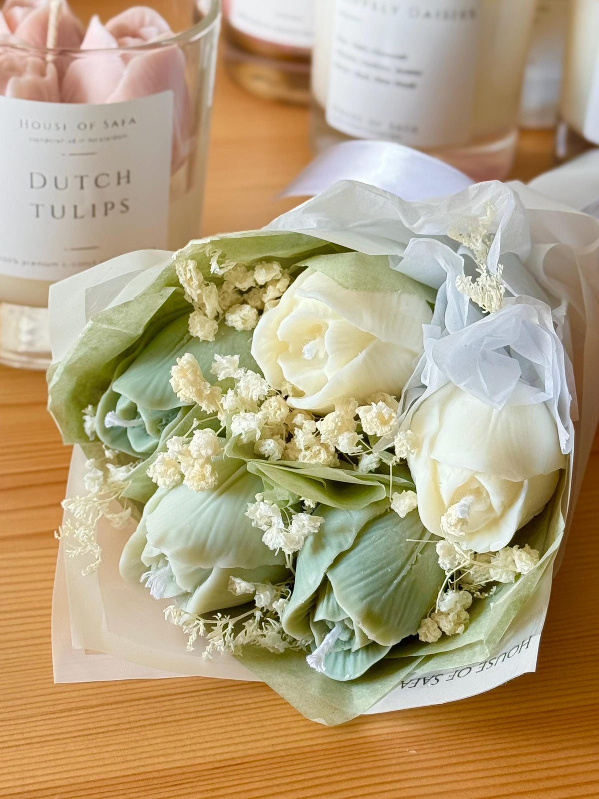 Scented Candle Bouquet Tulips