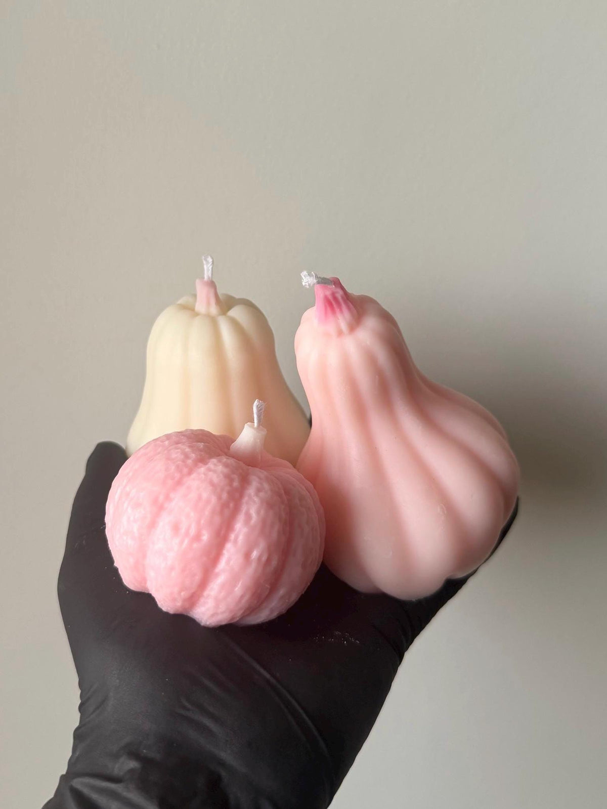 Pink Pumpkin Candle Set