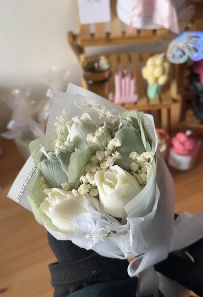 Scented Candle Bouquet Tulips