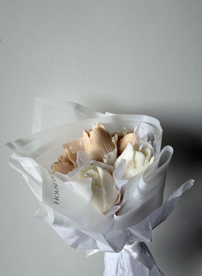 Scented Candle Bouquet Tulips