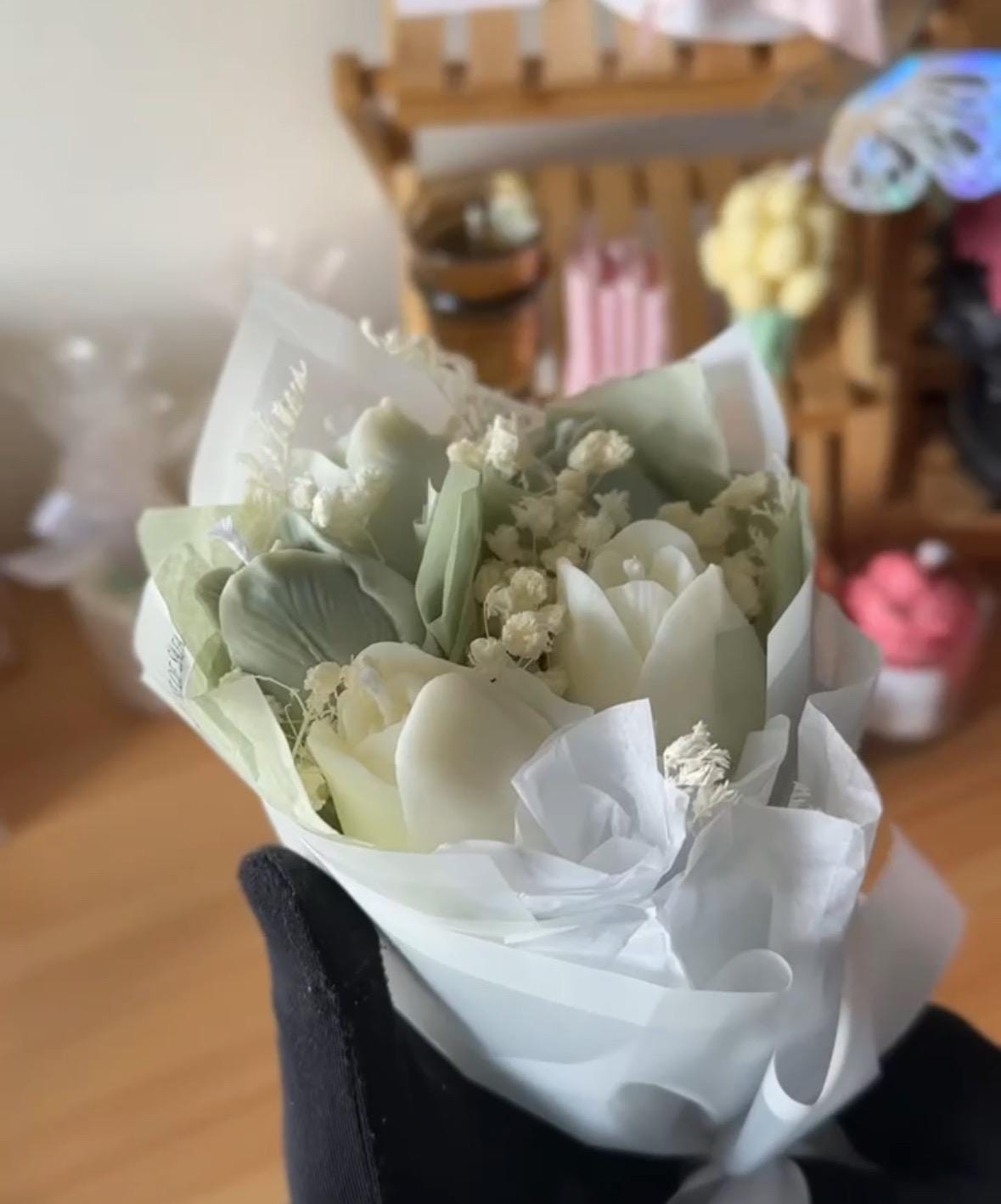 Scented Candle Bouquet Tulips
